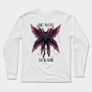 Divine Mothman Herald: A Faithful Design Inspired by Biblical Angels Long Sleeve T-Shirt